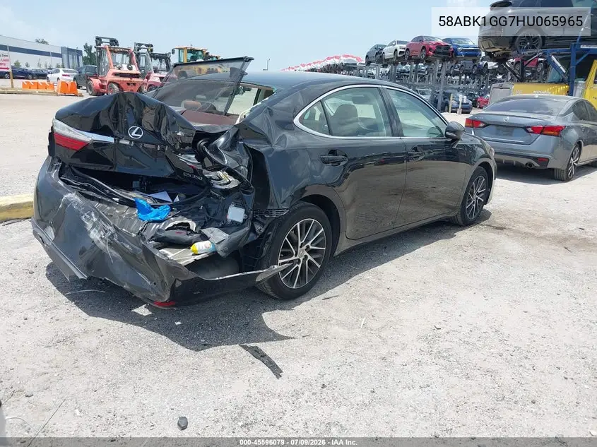 2017 Lexus Es 350 VIN: 58ABK1GG7HU065965 Lot: 45596079