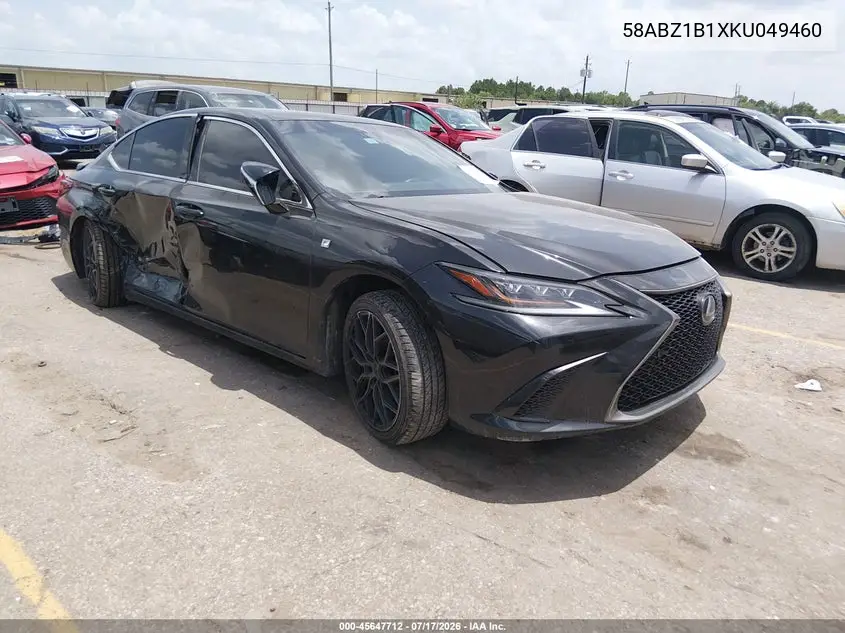 2019 Lexus Es 350 F Sport VIN: 58ABZ1B1XKU049460 Lot: 45647712