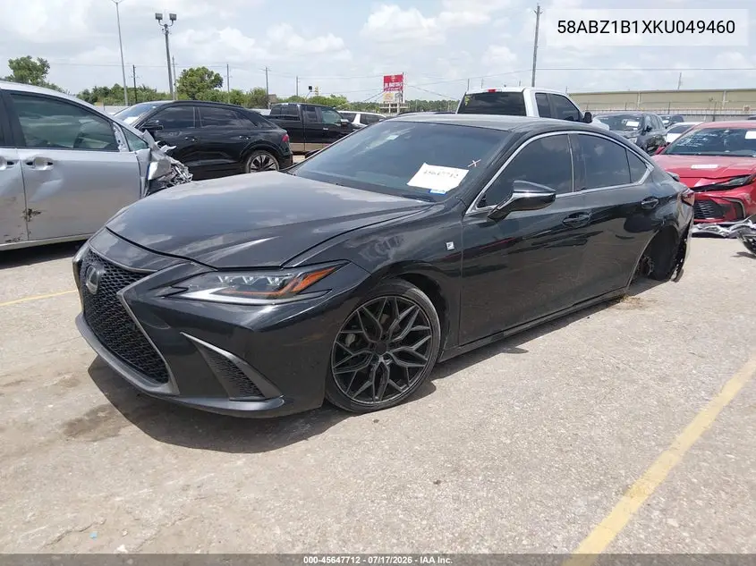 2019 Lexus Es 350 F Sport VIN: 58ABZ1B1XKU049460 Lot: 45647712