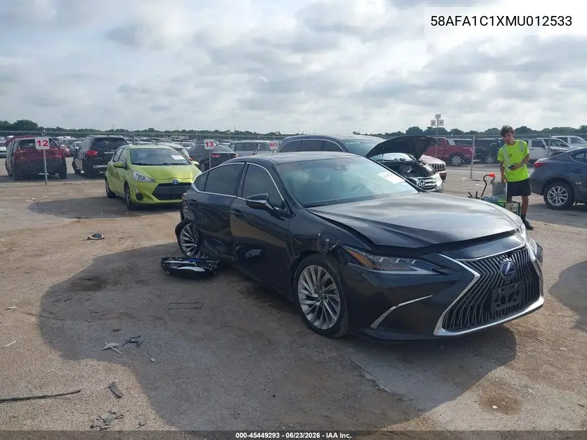 2021 Lexus Es 300H Ultra Luxury VIN: 58AFA1C1XMU012533 Lot: 45449293