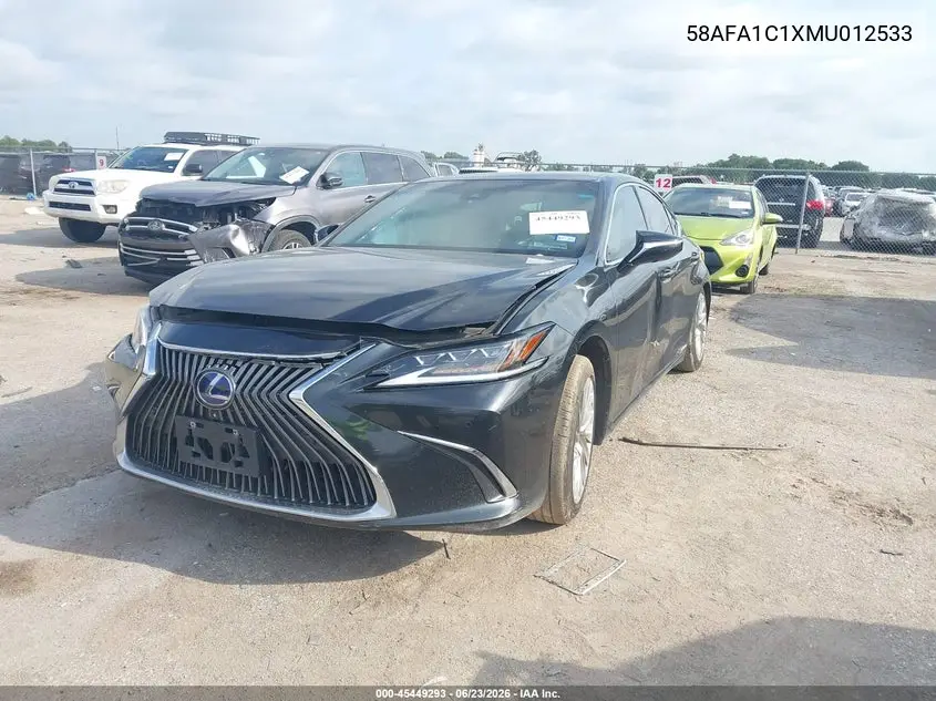 2021 Lexus Es 300H Ultra Luxury VIN: 58AFA1C1XMU012533 Lot: 45449293