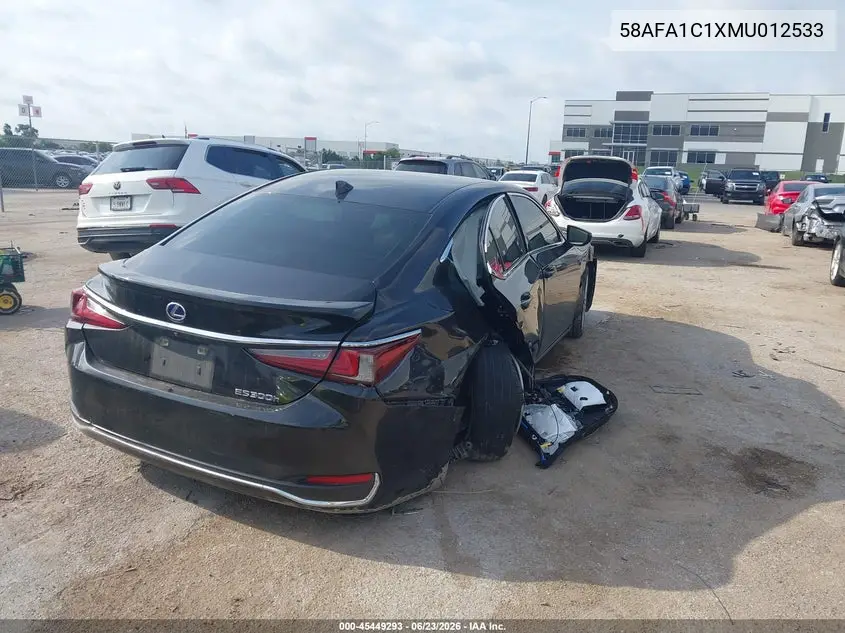 2021 Lexus Es 300H Ultra Luxury VIN: 58AFA1C1XMU012533 Lot: 45449293