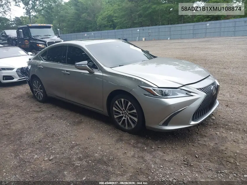 2021 Lexus Es 350 VIN: 58ADZ1B1XMU108874 Lot: 45498827