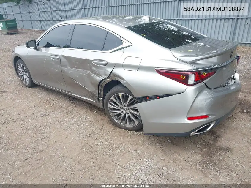 2021 Lexus Es 350 VIN: 58ADZ1B1XMU108874 Lot: 45498827