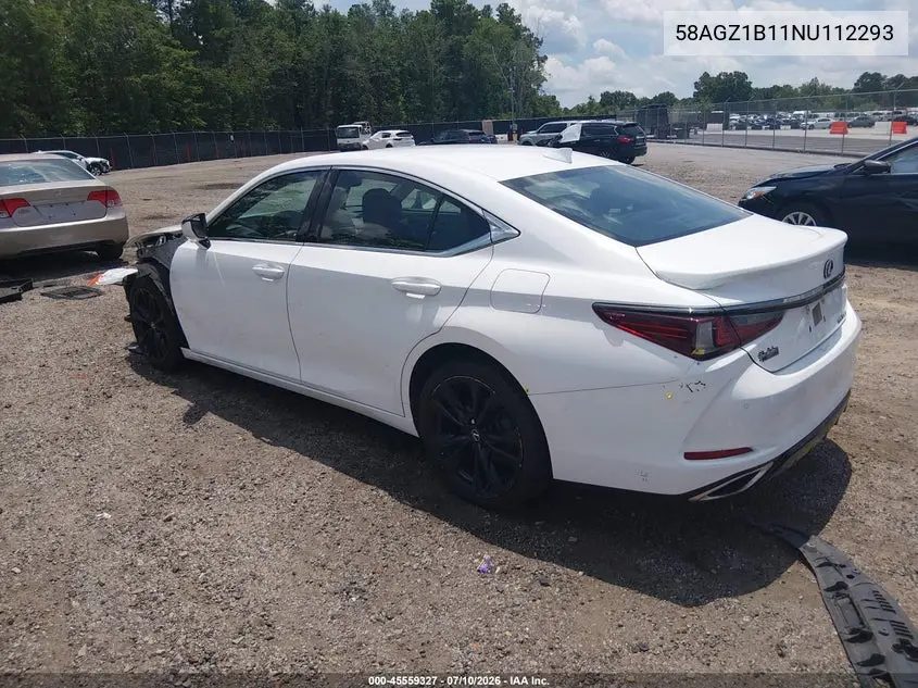 2022 Lexus Es 350 F Sport VIN: 58AGZ1B11NU112293 Lot: 45559327