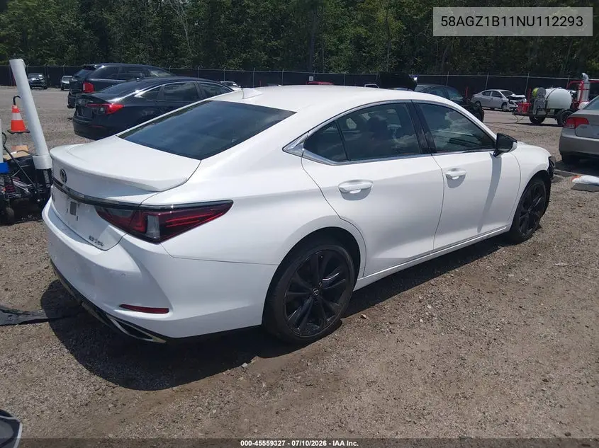 2022 Lexus Es 350 F Sport VIN: 58AGZ1B11NU112293 Lot: 45559327