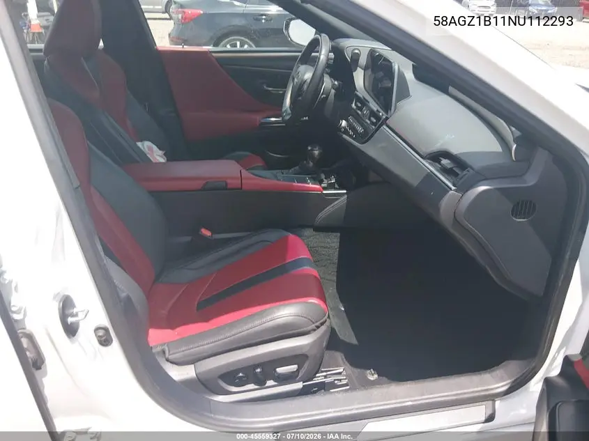2022 Lexus Es 350 F Sport VIN: 58AGZ1B11NU112293 Lot: 45559327