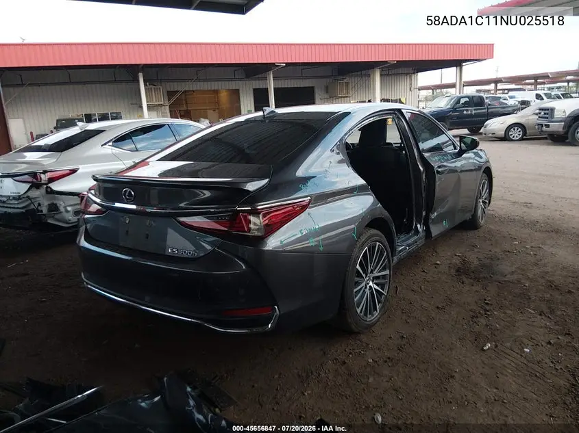 2022 Lexus Es 300H VIN: 58ADA1C11NU025518 Lot: 45656847