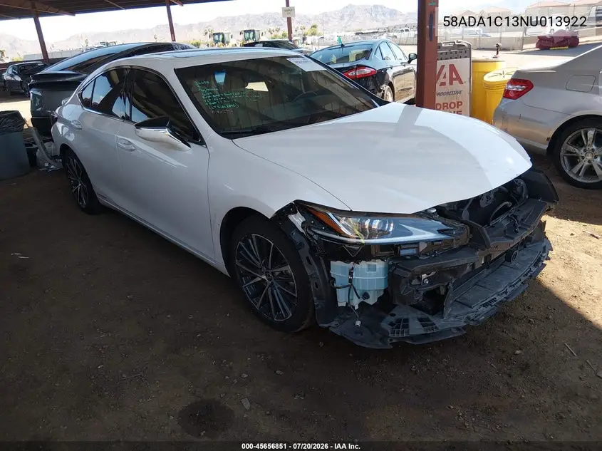 2022 Lexus Es 300H VIN: 58ADA1C13NU013922 Lot: 45656851