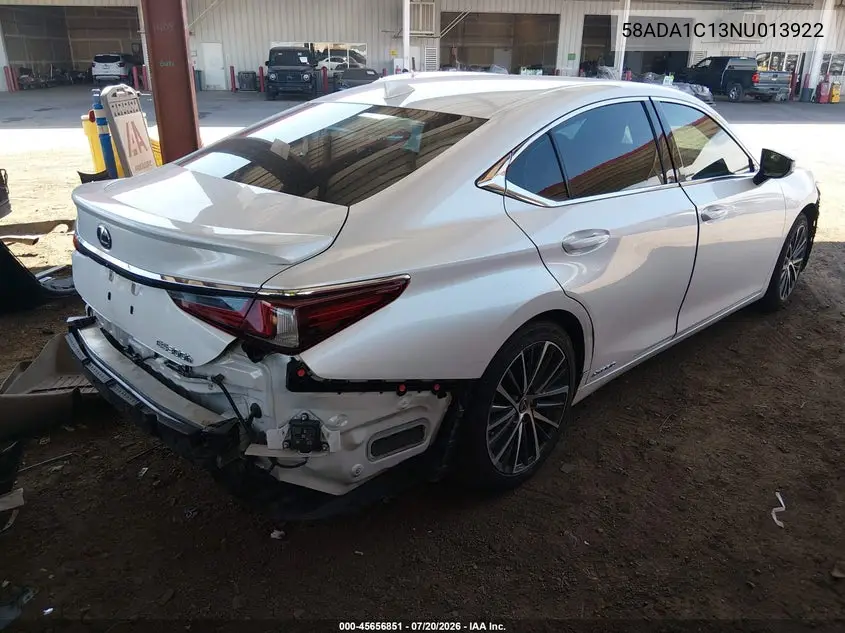 2022 Lexus Es 300H VIN: 58ADA1C13NU013922 Lot: 45656851