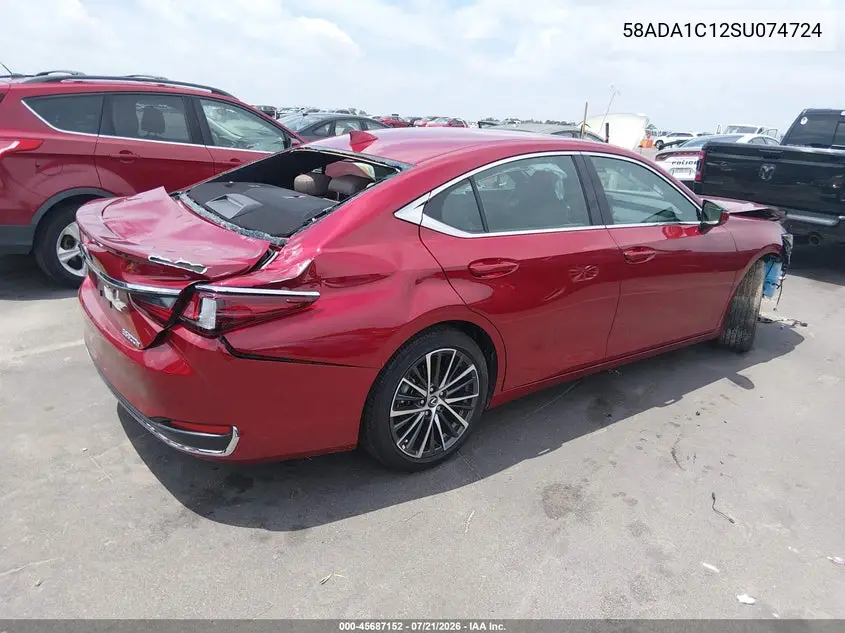 2025 Lexus Es 300H VIN: 58ADA1C12SU074724 Lot: 45687152