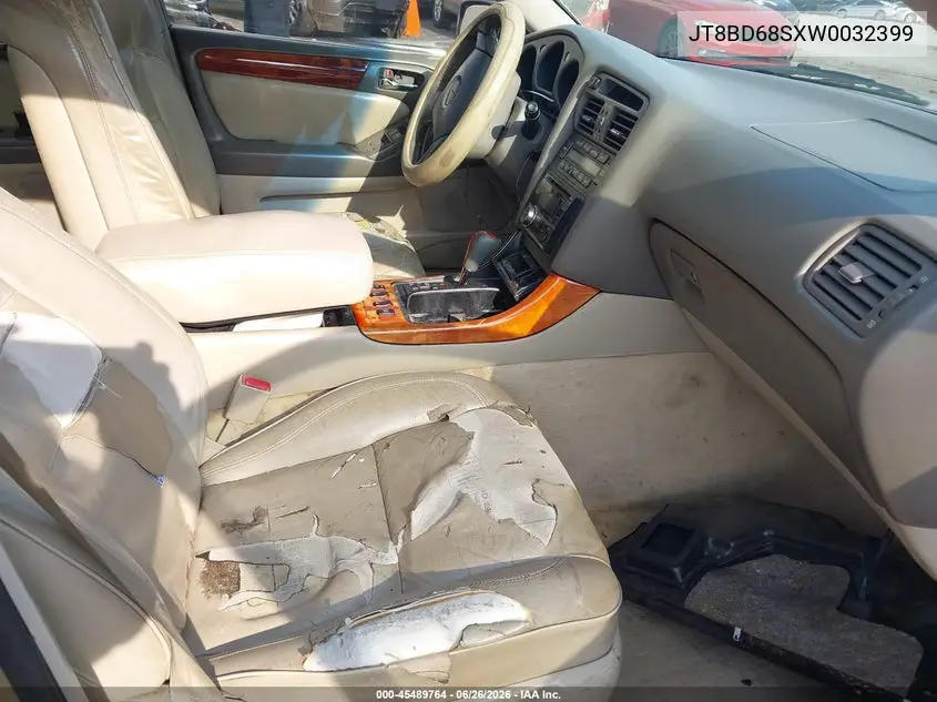 1998 Lexus Gs 300 VIN: JT8BD68SXW0032399 Lot: 45489764