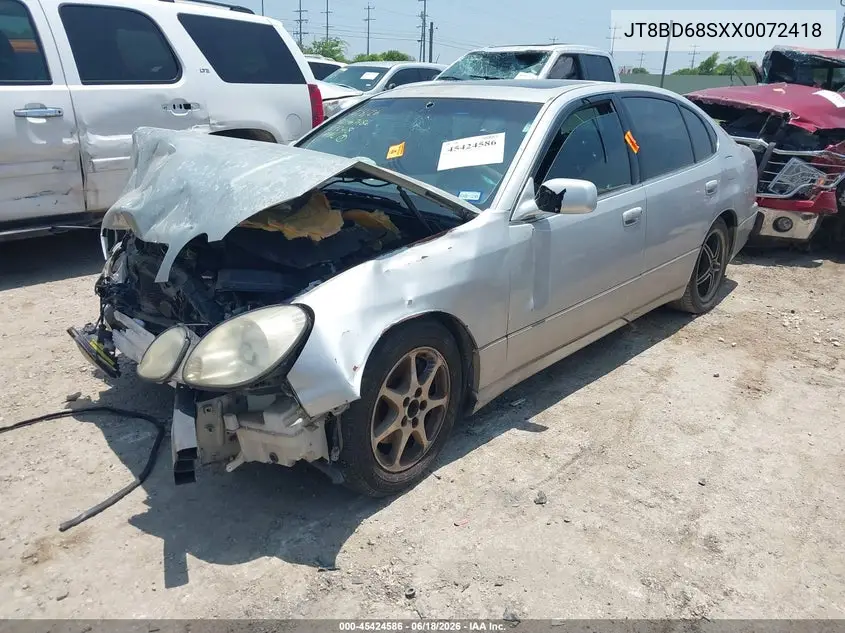 1999 Lexus Gs 300 VIN: JT8BD68SXX0072418 Lot: 45424586