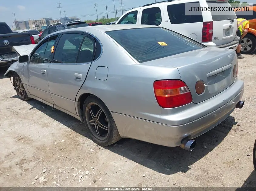 1999 Lexus Gs 300 VIN: JT8BD68SXX0072418 Lot: 45424586