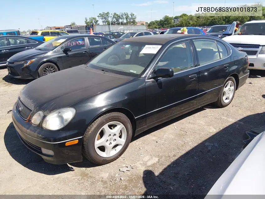 2000 Lexus Gs 300 VIN: JT8BD68S3Y0101873 Lot: 45063022