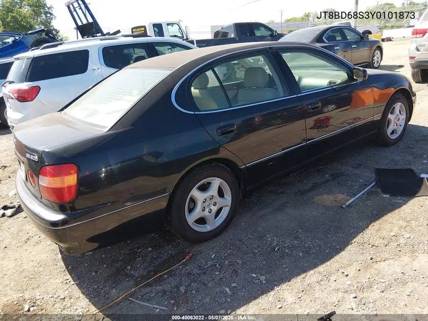 2000 Lexus Gs 300 VIN: JT8BD68S3Y0101873 Lot: 45063022