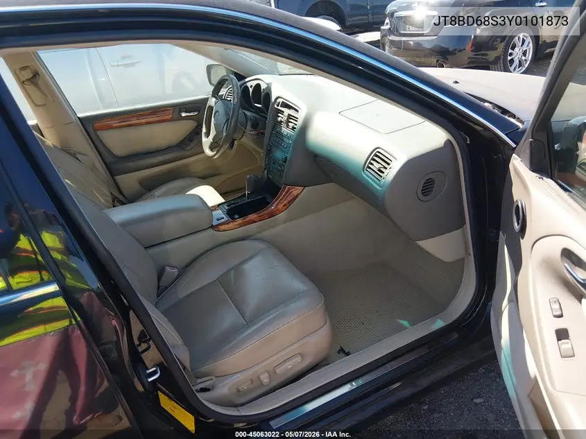 2000 Lexus Gs 300 VIN: JT8BD68S3Y0101873 Lot: 45063022