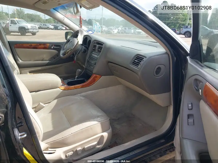 2000 Lexus Gs 300 VIN: JT8BD68S1Y0102908 Lot: 45186336