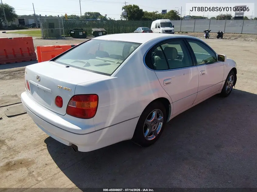 2000 Lexus Gs 300 VIN: JT8BD68S6Y0106906 Lot: 45588657