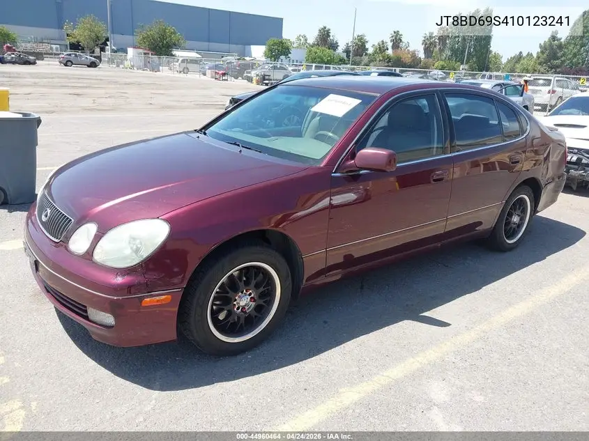 2001 Lexus Gs 300 VIN: JT8BD69S410123241 Lot: 44960464