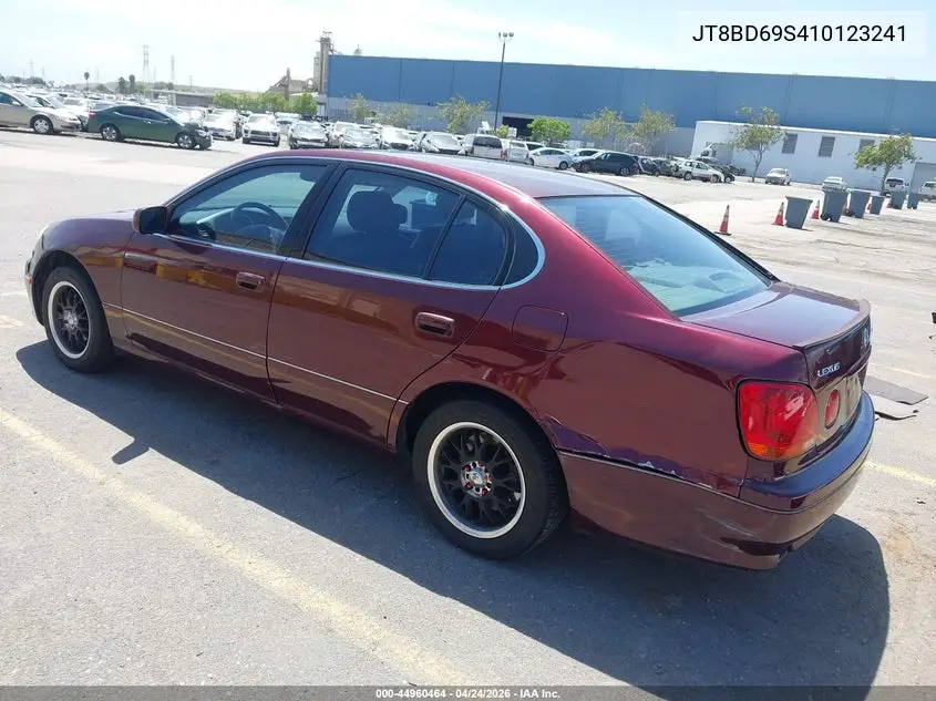 2001 Lexus Gs 300 VIN: JT8BD69S410123241 Lot: 44960464