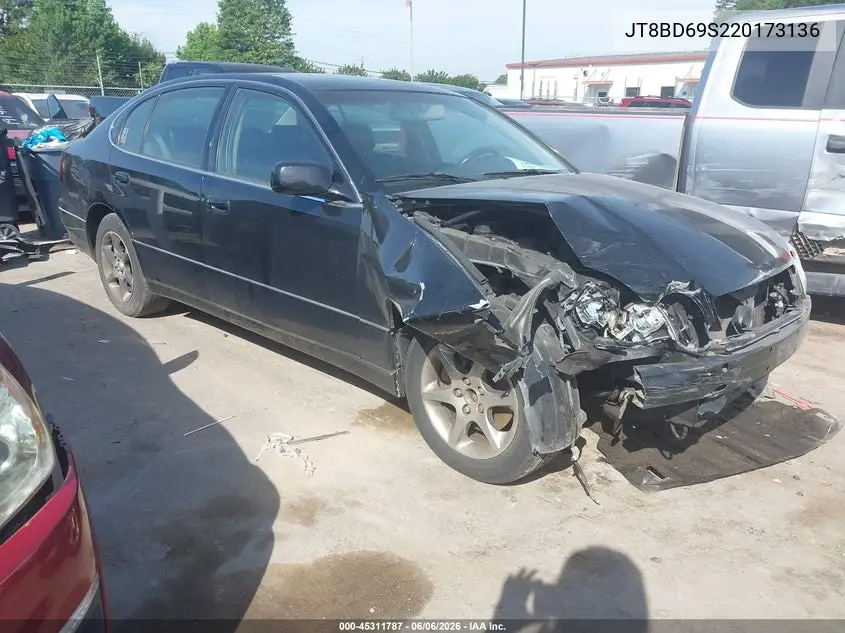 2002 Lexus Gs 300 VIN: JT8BD69S220173136 Lot: 45311787