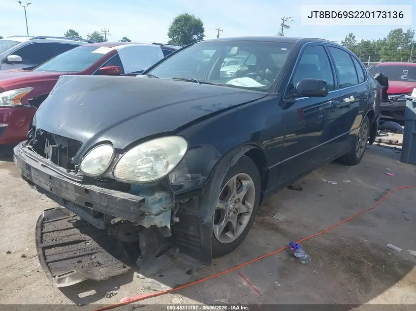 2002 Lexus Gs 300 VIN: JT8BD69S220173136 Lot: 45311787