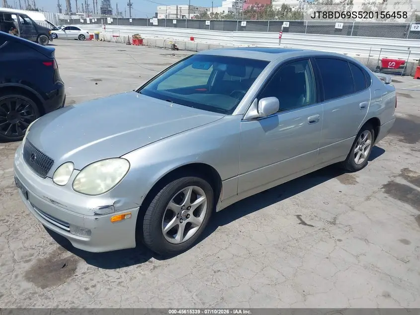 2002 Lexus Gs 300 VIN: JT8BD69S520156458 Lot: 45615339