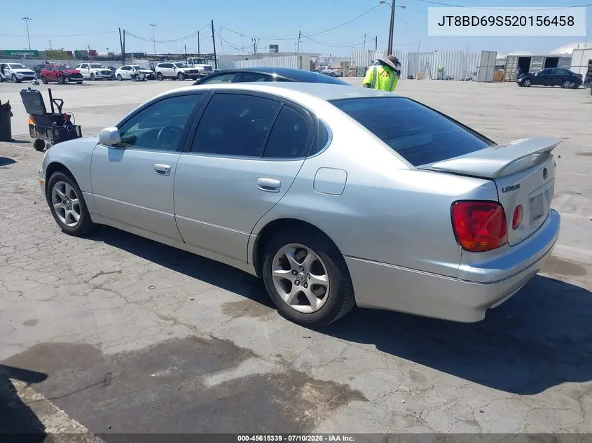 2002 Lexus Gs 300 VIN: JT8BD69S520156458 Lot: 45615339