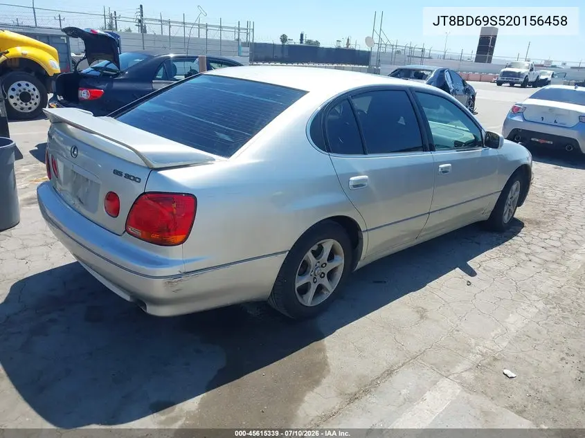 2002 Lexus Gs 300 VIN: JT8BD69S520156458 Lot: 45615339