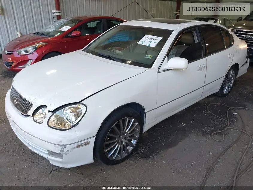 2003 Lexus Gs 300 VIN: JT8BD69S530183919 Lot: 45158348