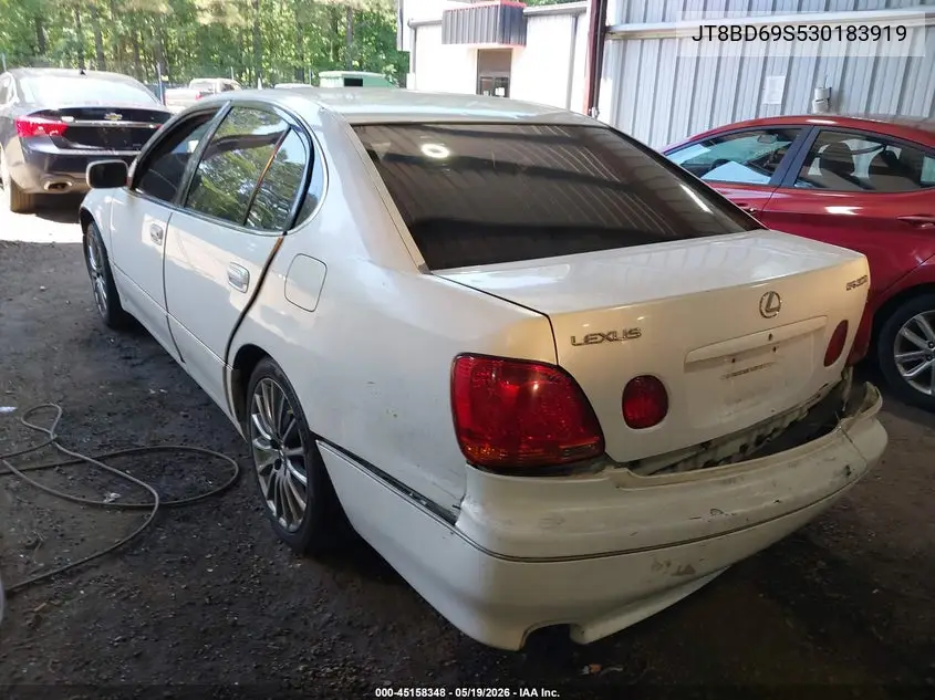 2003 Lexus Gs 300 VIN: JT8BD69S530183919 Lot: 45158348