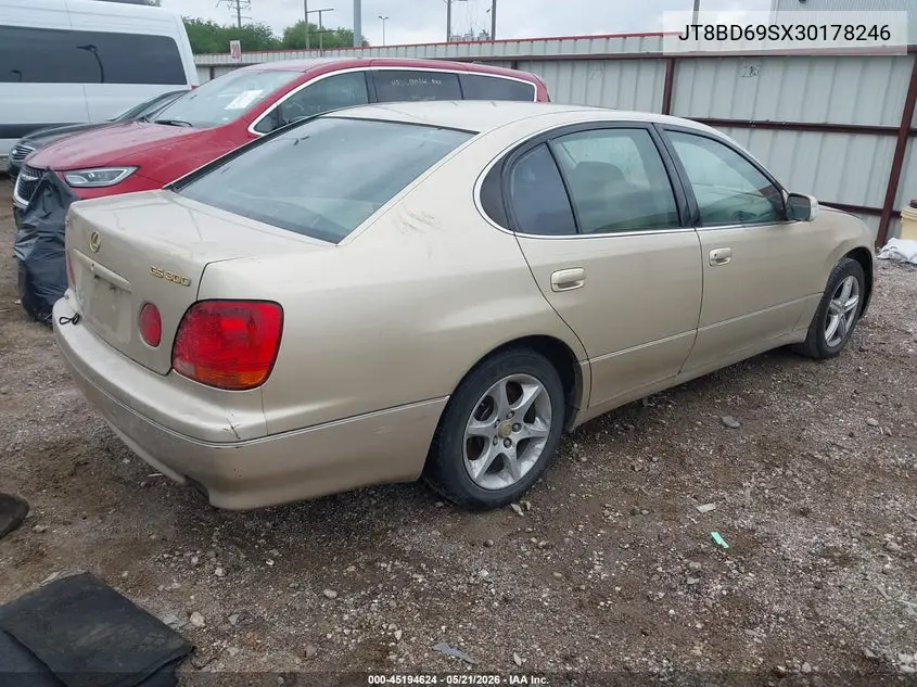 2003 Lexus Gs 300 VIN: JT8BD69SX30178246 Lot: 45194624