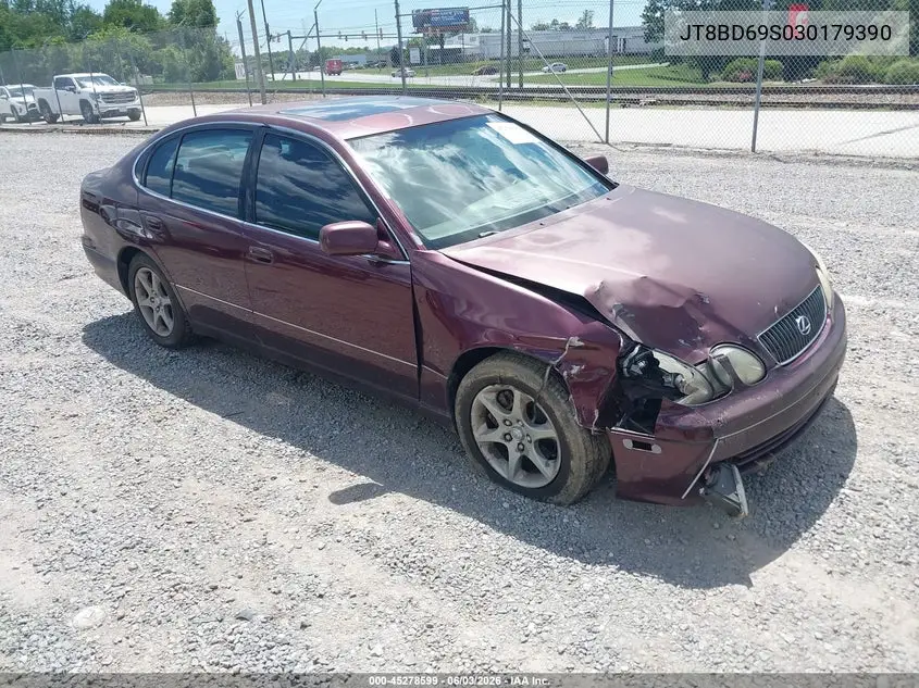 2003 Lexus Gs 300 VIN: JT8BD69S030179390 Lot: 45278599