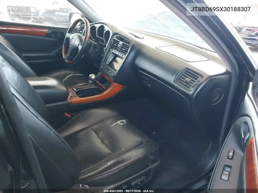2003 Lexus Gs 300 VIN: JT8BD69SX30188307 Lot: 45412303