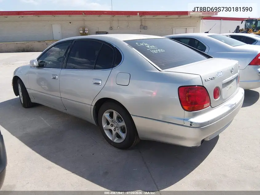2003 Lexus Gs 300 VIN: JT8BD69S730181590 Lot: 45672941