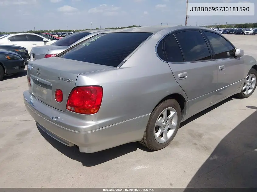 2003 Lexus Gs 300 VIN: JT8BD69S730181590 Lot: 45672941
