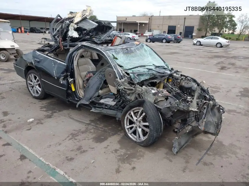 2004 Lexus Gs 300 VIN: JT8BD69S440195335 Lot: 44468334