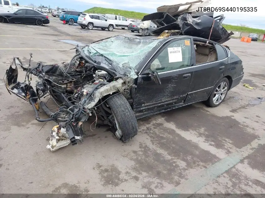 2004 Lexus Gs 300 VIN: JT8BD69S440195335 Lot: 44468334