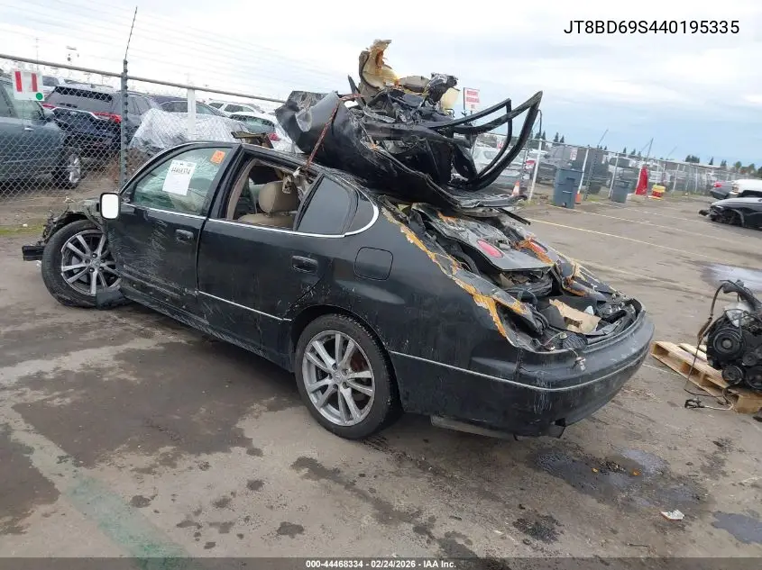 2004 Lexus Gs 300 VIN: JT8BD69S440195335 Lot: 44468334