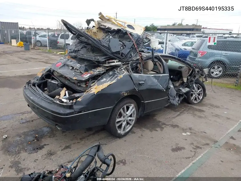 2004 Lexus Gs 300 VIN: JT8BD69S440195335 Lot: 44468334