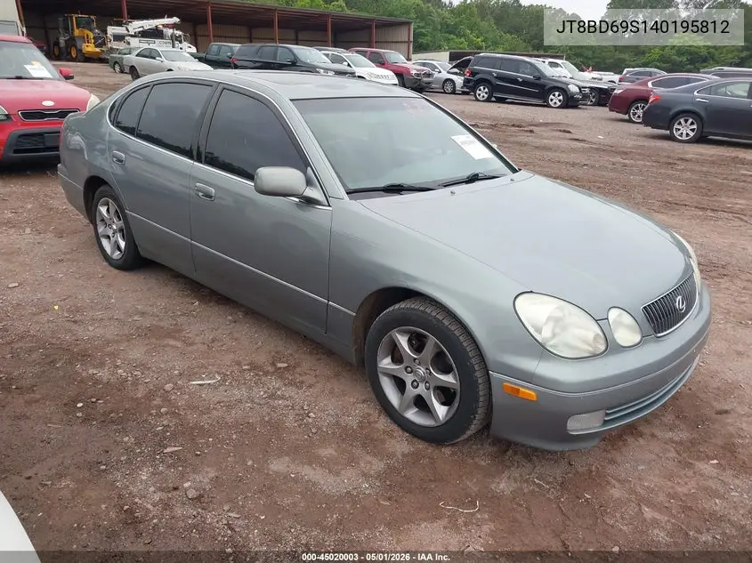 2004 Lexus Gs 300 VIN: JT8BD69S140195812 Lot: 45020003