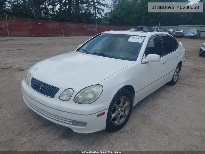 2004 Lexus Gs 300 VIN: JT8BD69S140200068 Lot: 45324124