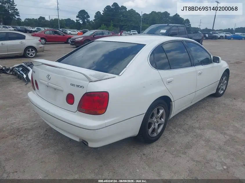 2004 Lexus Gs 300 VIN: JT8BD69S140200068 Lot: 45324124