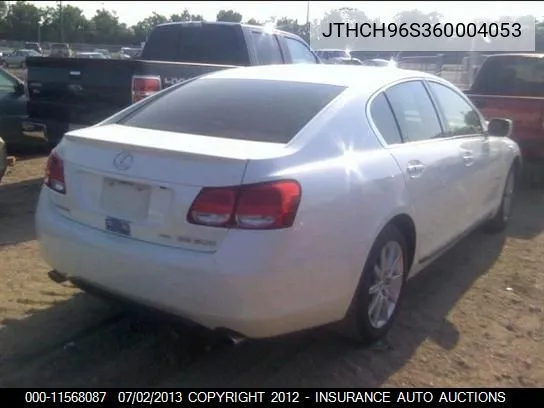 2006 Lexus Gs300 Gen 2006 Gs 300 Awd VIN: JTHCH96S360004053 Lot: 11568087