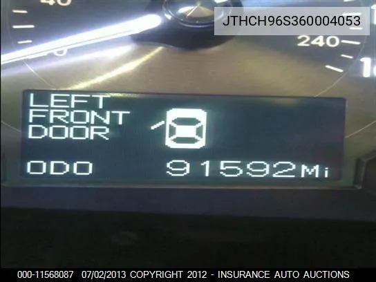 2006 Lexus Gs300 Gen 2006 Gs 300 Awd VIN: JTHCH96S360004053 Lot: 11568087