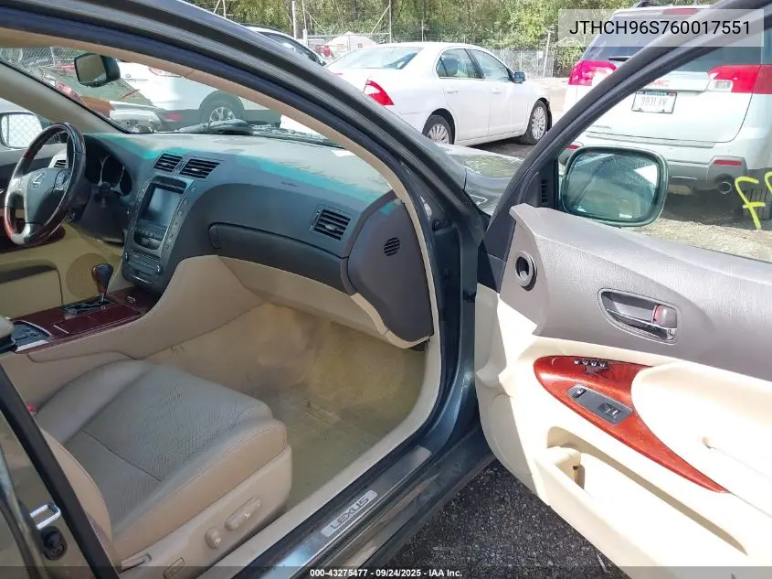 2006 Lexus Gs 300 VIN: JTHCH96S760017551 Lot: 43275477