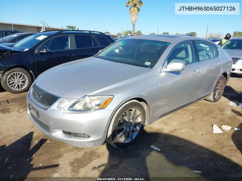 2006 Lexus Gs 300 VIN: JTHBH96S065027126 Lot: 44149433