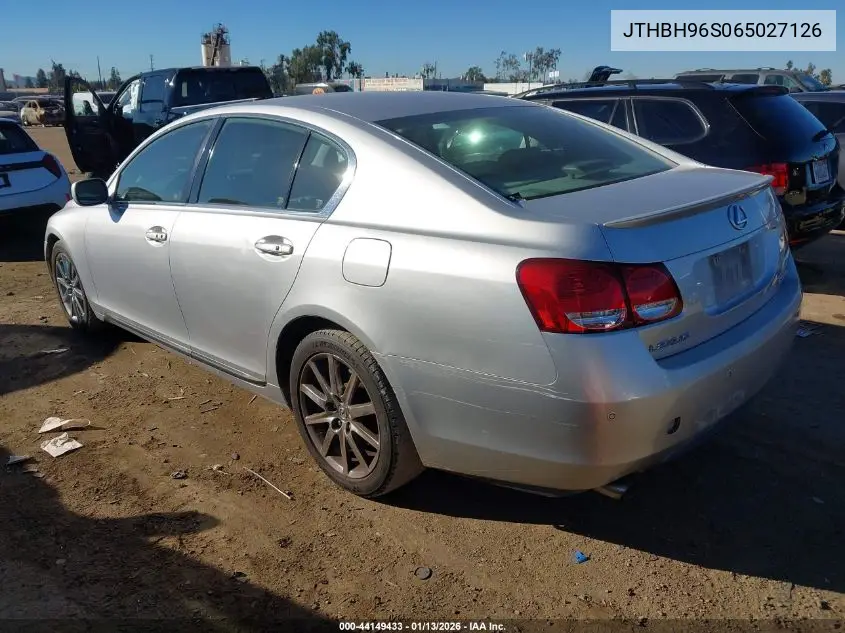 2006 Lexus Gs 300 VIN: JTHBH96S065027126 Lot: 44149433