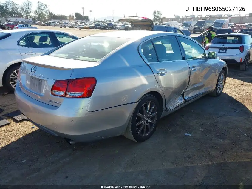 2006 Lexus Gs 300 VIN: JTHBH96S065027126 Lot: 44149433